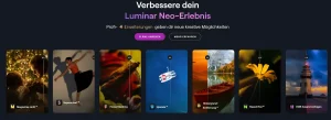 luminar ai ein Screenshot einer Reihe von Handys, Konzeptkunst, von Niko Henrichon, im Trend auf Pexels, leuchtender Nebel, deutsch, Produkteinführungsfotos, → ⃣ Spectrum Darkness Prime, GoPro, violettes Thema, Splash-Seite, Ansicht von unten, 3D-Stil Lichtbrechung, Waage, Feuermagie, 4k Produktfoto, auf Amino, Neo