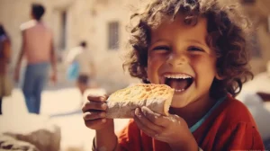 antipartie A smiling child happily eating a piece of bread. The 11aca9ee 2dbb 4c6d b500 b2a522d66cbf W2xEX 1x 1n png (1)
